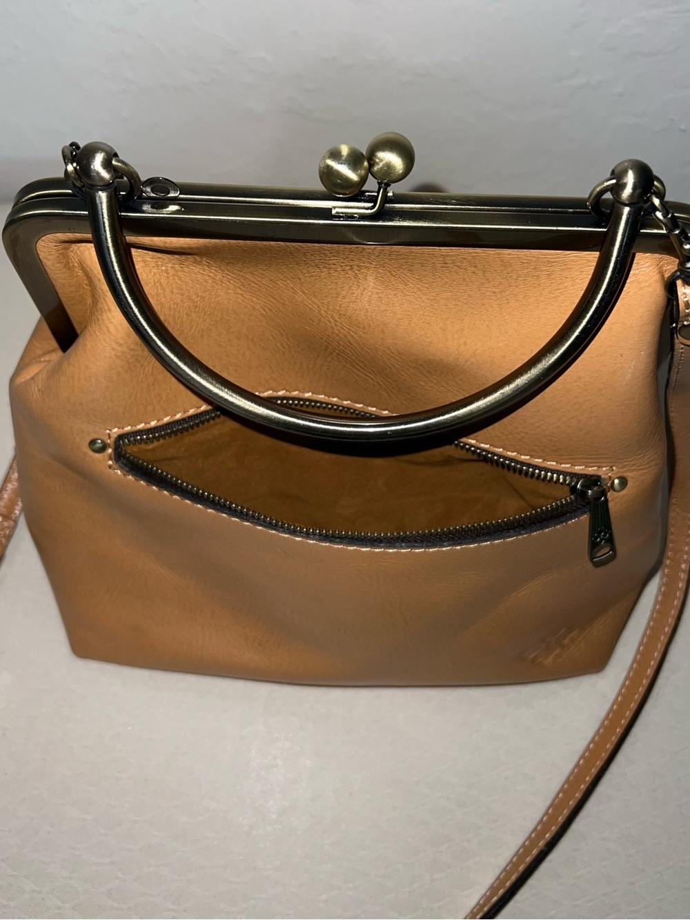 Patricia Nash Novelle Rose Tooled Leather Satchel - Cross Body - Picture 11 of 12